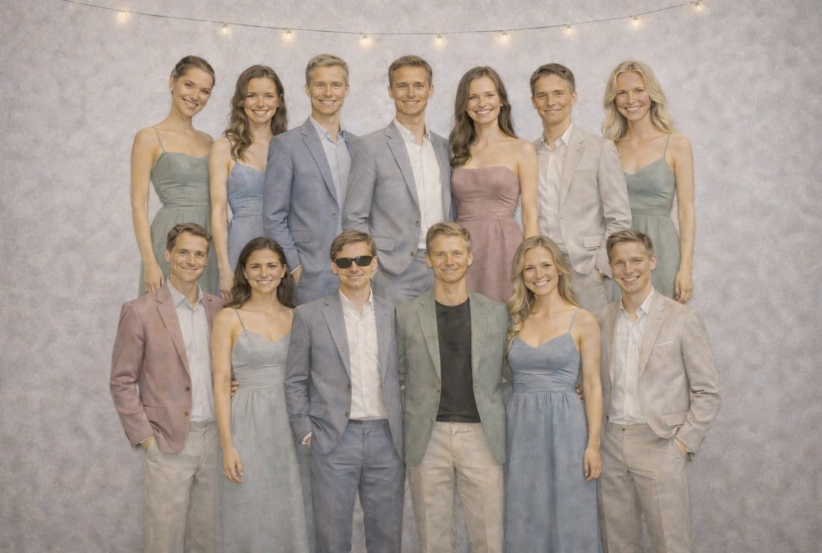 Principal sponsor attire — follow the color palette